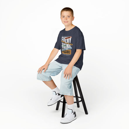 Boy's Tee — "Everything Is Possible" Inspirational Graphic Tee