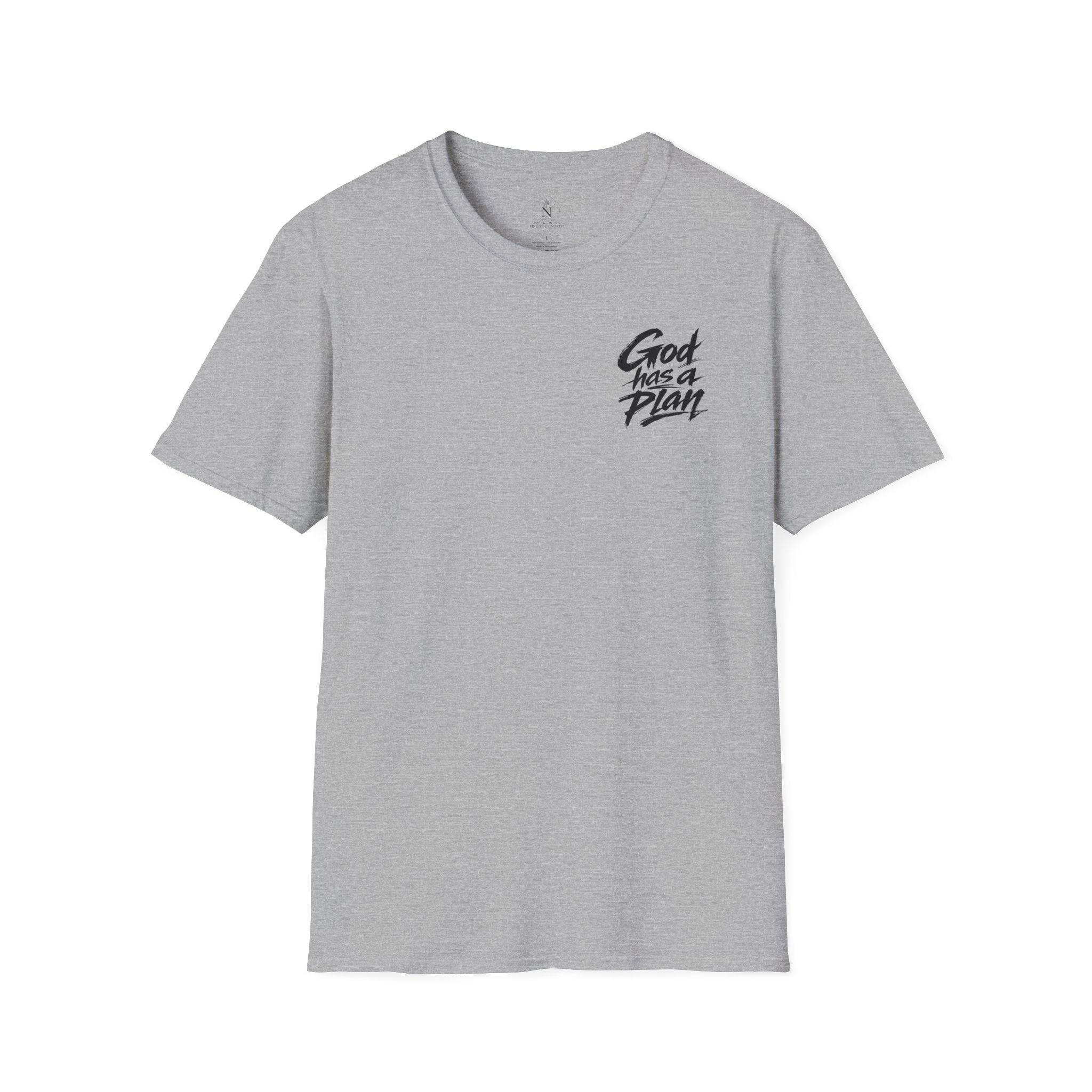 Men's God Has a Plan T-Shirt — Christian Faith Inspirational Tee