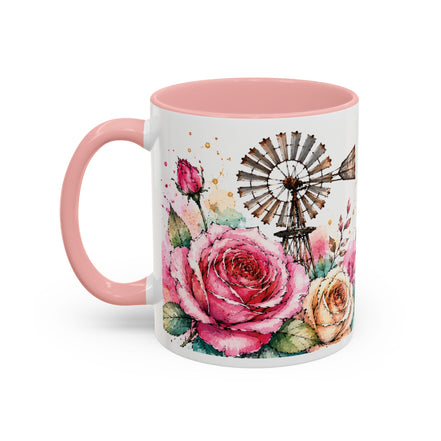 Inspirational Coffee Mug — (11oz) "The Best Is Yet to Come" Floral Accent