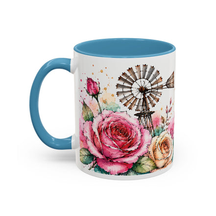 Inspirational Coffee Mug — (11oz) "The Best Is Yet to Come" Floral Accent