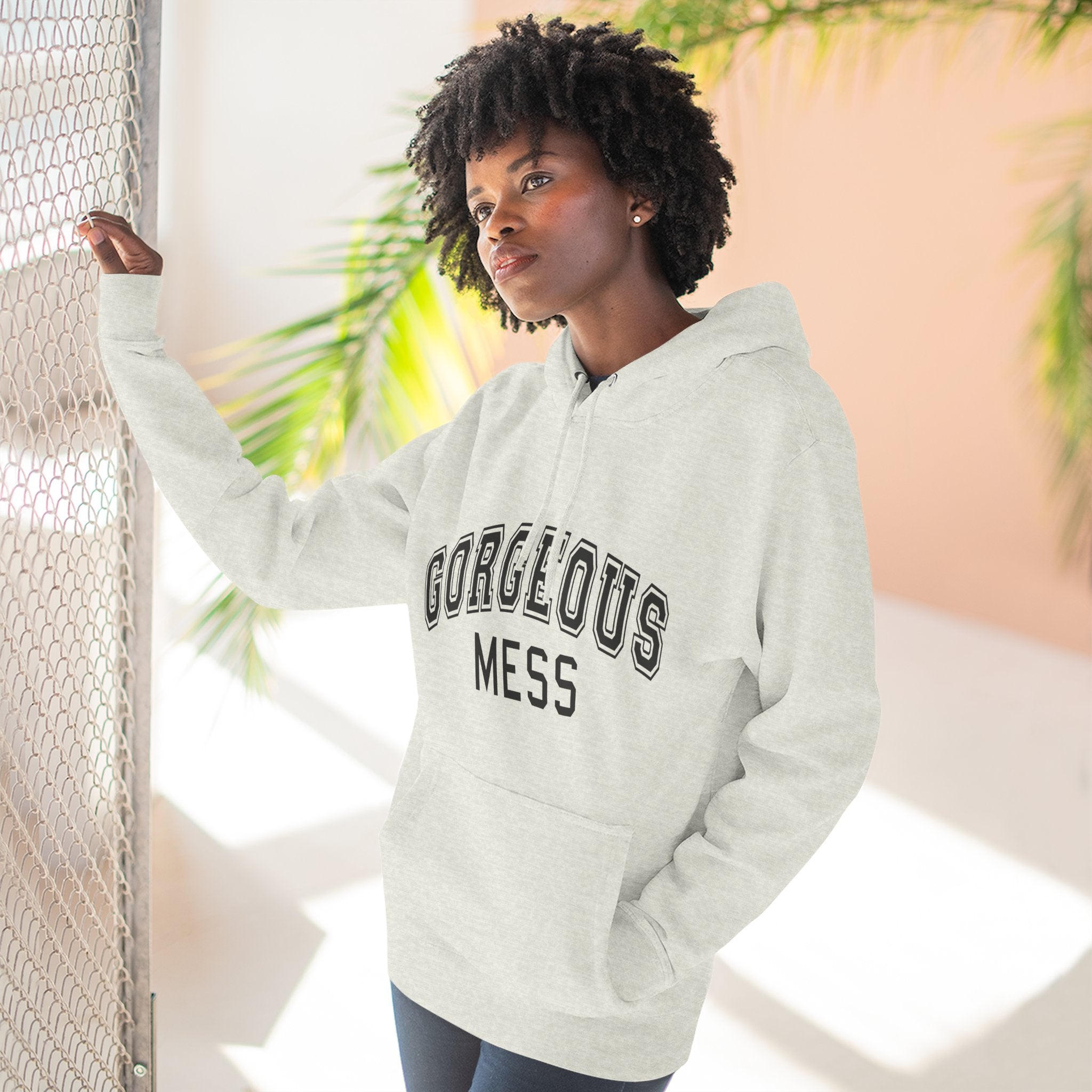 Gorgeous Mess Hoodie — Casual Cozy Graphic Pullover
