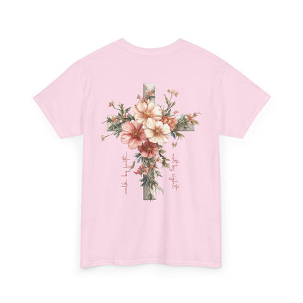Jesus Is the Light T-Shirt — Floral Cross Christian Tee