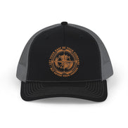 Men's Trucker Cap — Rustic Compass Adventure Logo