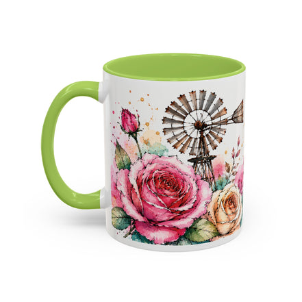 Inspirational Coffee Mug — (11oz) "The Best Is Yet to Come" Floral Accent