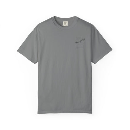Encouraging Note T-Shirt — 'Never Give Up' Inspirational Tee