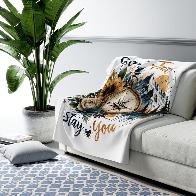 "Stay True, Stay You" Gift Bundle (Size 50" x 60" Sherpa)