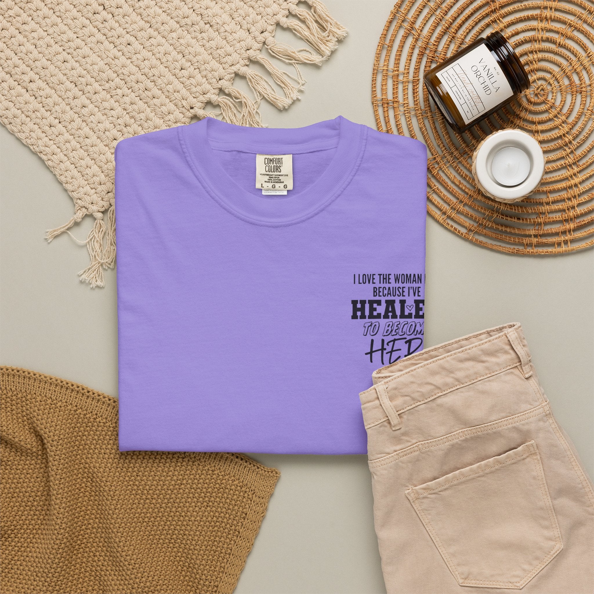 Healed To Become Her T-Shirt — Inspirational Women's Recovery Tee