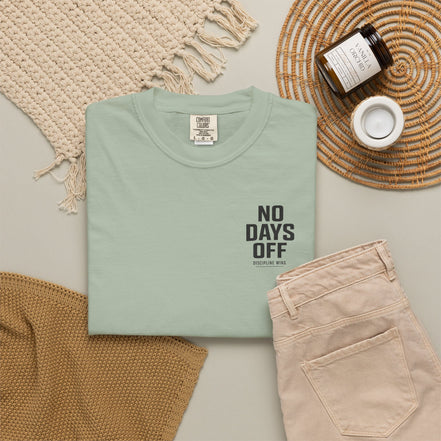Men's No Days Off T-Shirt — "Outwork Your Limits" Motivational Gym Tee