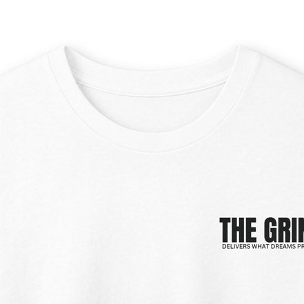 Men's "The Grind" Long Sleeve Tee — Motivational "The Grind" Back Print