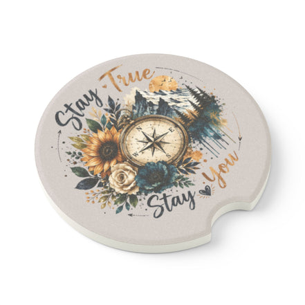 Stay True, Stay You - Inspirational Soapstone Car Coaster