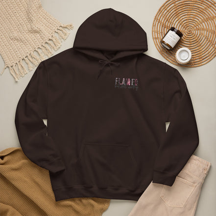 Flawed But Still Worthy Hoodie — Inspirational Women's Graphic Hoodie