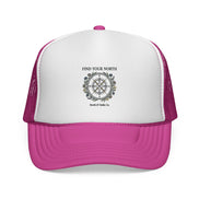 Find Your North Trucker Cap — Compass Graphic Mesh Baseball Hat