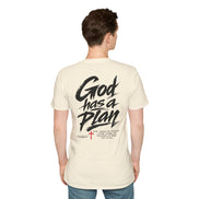Men's God Has a Plan T-Shirt — Christian Faith Inspirational Tee