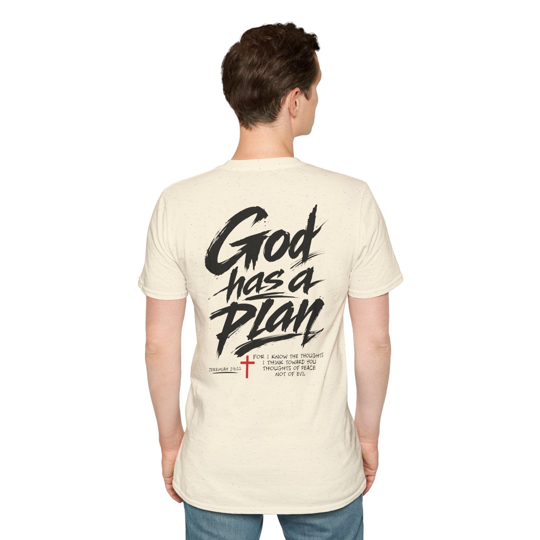 Men's God Has a Plan T-Shirt — Christian Faith Inspirational Tee