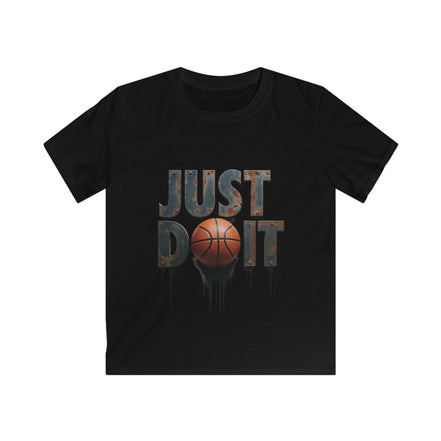Kids 'Just Do It' Basketball Tee — Youth Sports Graphic T-Shirt