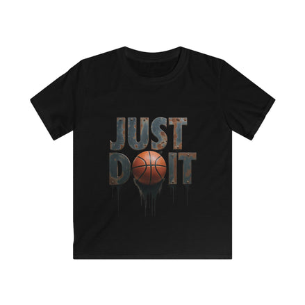 Kids 'Just Do It' Basketball Tee — Youth Sports Graphic T-Shirt