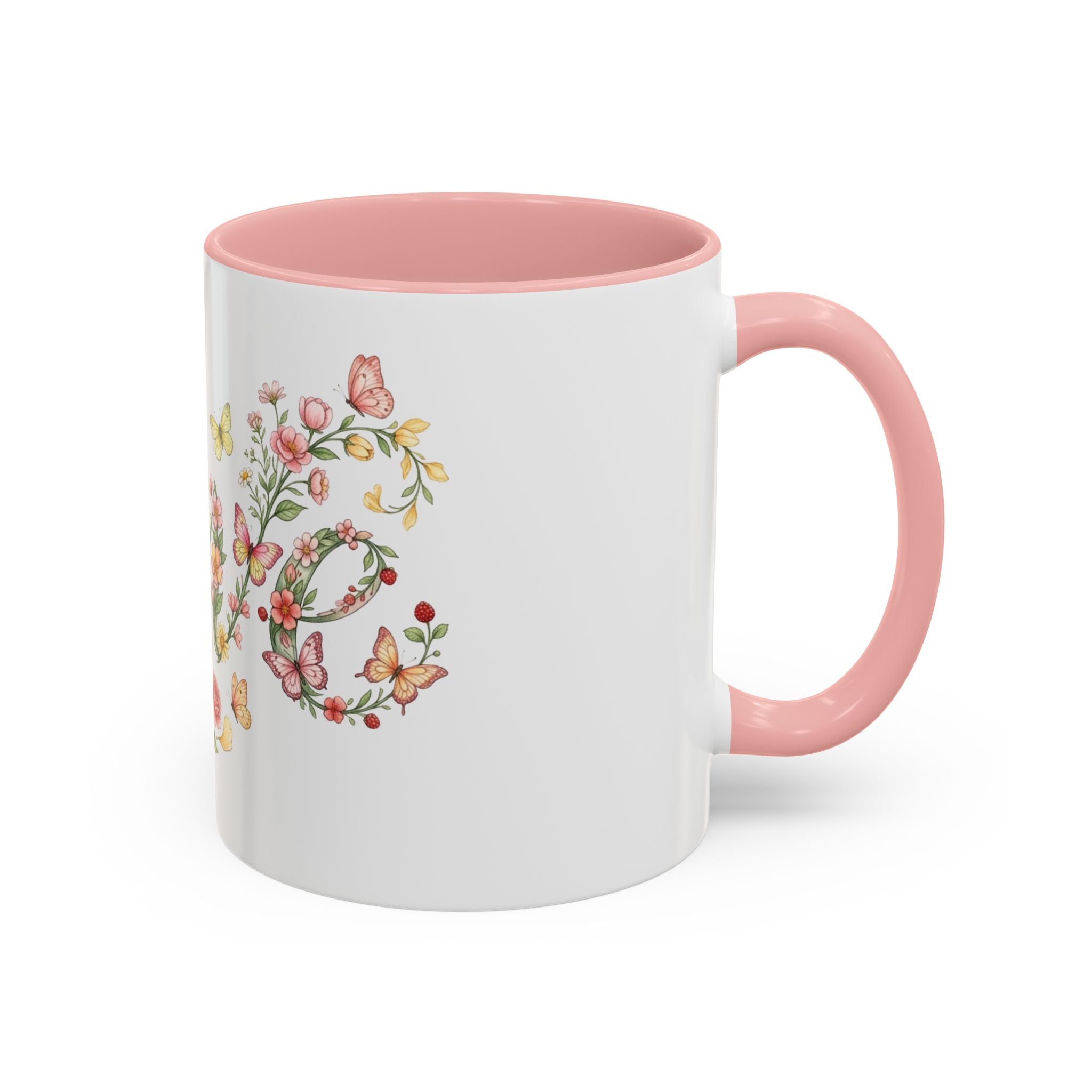 Floral Love Accent Coffee Mug — Butterfly Garden 11/15oz