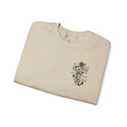 Religious Floral Cross - Inspirational Heavy Blend™ Crewneck Sweatshirt