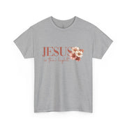 Jesus Is the Light T-Shirt — Floral Cross Christian Tee