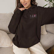 Flawed But Still Worthy Hoodie — Inspirational Women's Graphic Hoodie