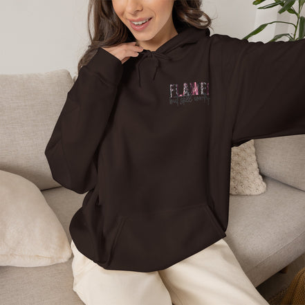 Flawed But Still Worthy Hoodie — Inspirational Women's Graphic Hoodie