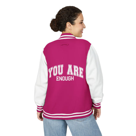 Letterman Jacket — "You Are Enough" Inspirational Varsity Jacket