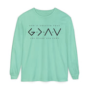 God Is Greater Than Long Sleeve T-Shirt — 