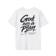 Men's God Has a Plan T-Shirt — Christian Faith Inspirational Tee