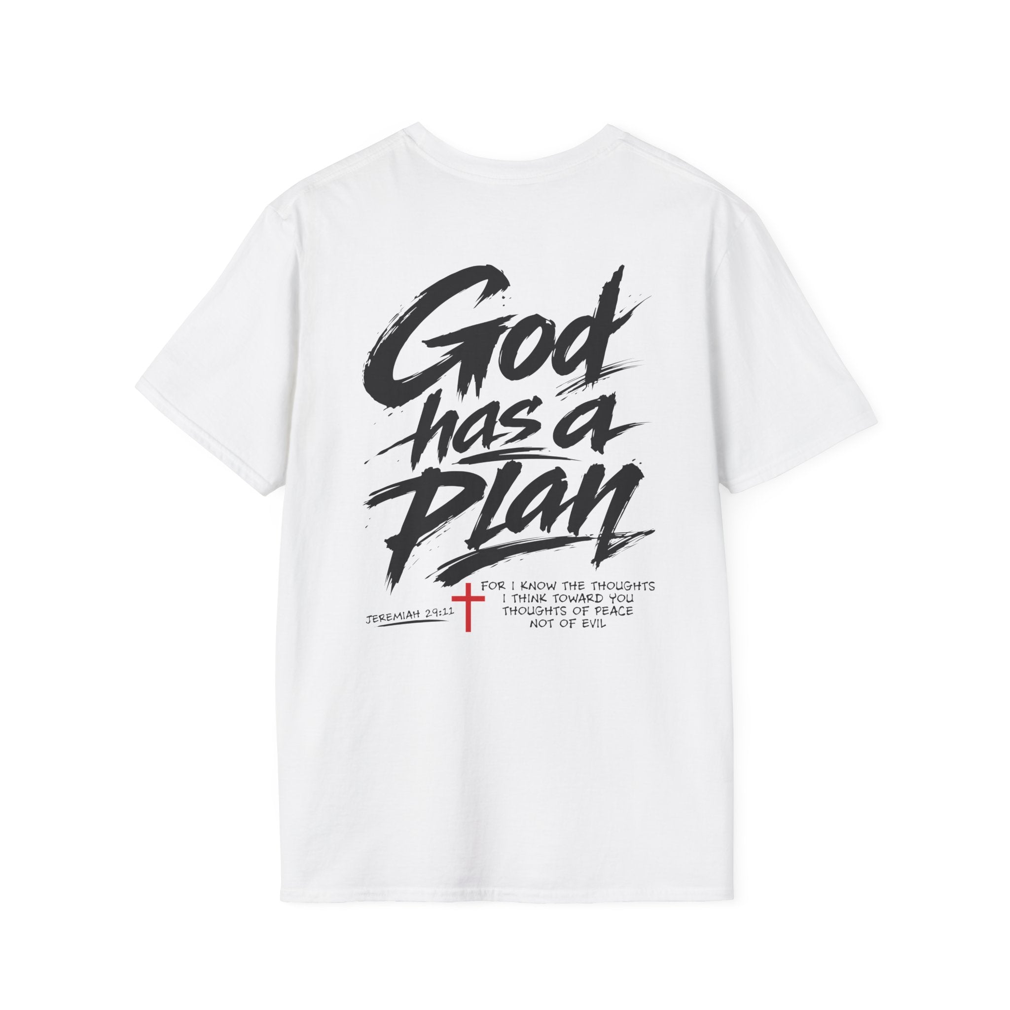 Men's God Has a Plan T-Shirt — Christian Faith Inspirational Tee