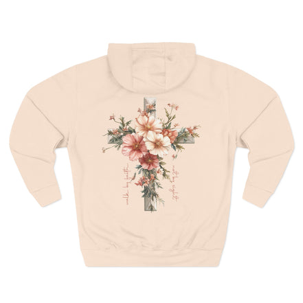 Jesus Is the Light Floral Cross Hoodie — Christian Faith Graphic Hoodie