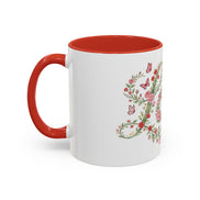 Floral Love Accent Coffee Mug — Butterfly Garden 11/15oz