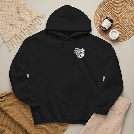 Hoodie - "Tomorrow Needs You" Sunrise Graphic Hoodie with Heart Motif
