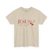 Jesus Is the Light T-Shirt — Floral Cross Christian Tee