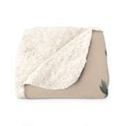 Trust Your Journey Sherpa Blanket — Inspirational Feather Fleece Throw