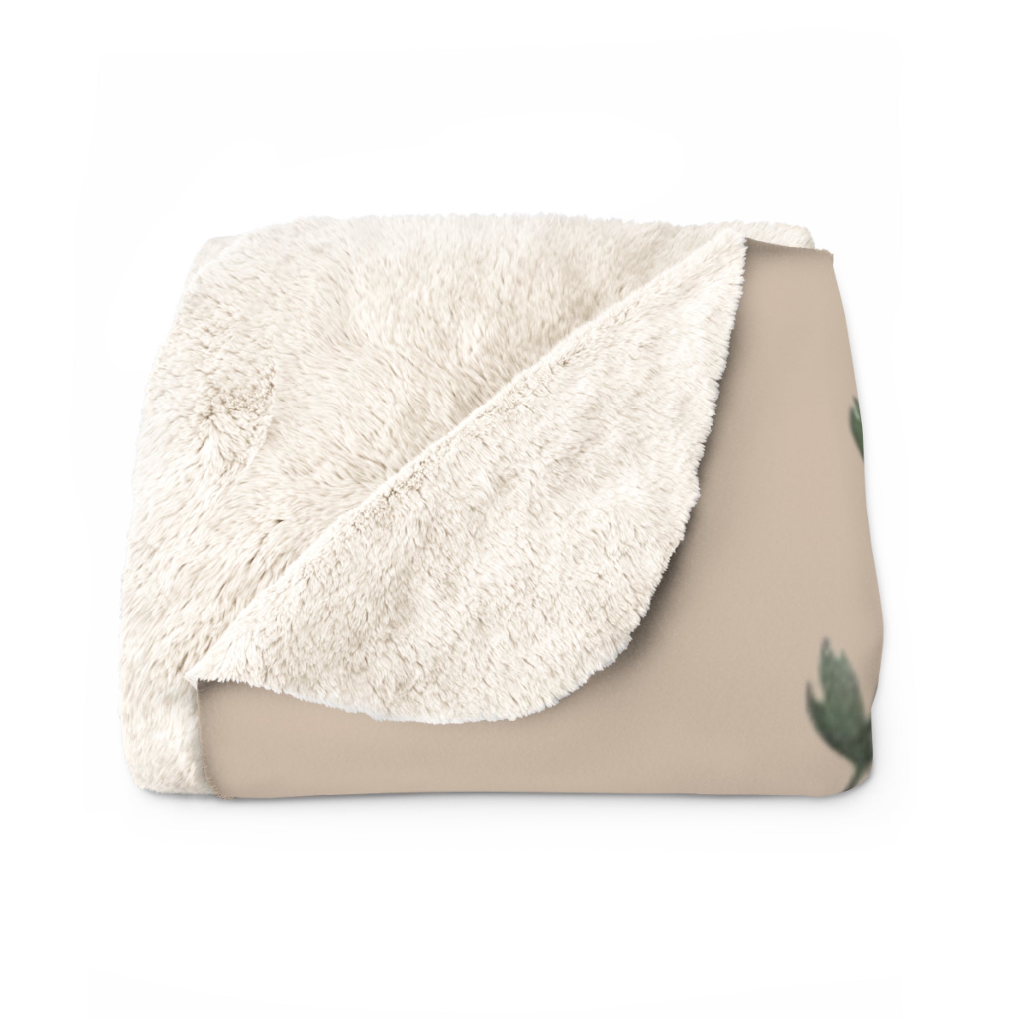 Trust Your Journey Sherpa Blanket — Inspirational Feather Fleece Throw