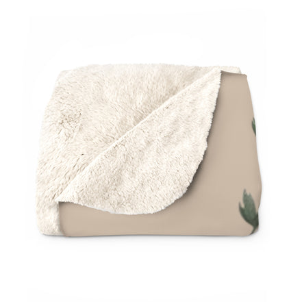 Trust Your Journey Sherpa Blanket — Inspirational Feather Fleece Throw