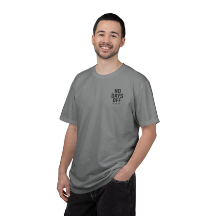 Men's No Days Off T-Shirt — "Outwork Your Limits" Motivational Gym Tee