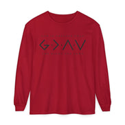God Is Greater Than Long Sleeve T-Shirt — 