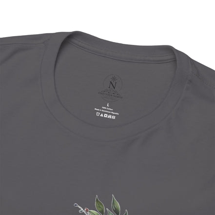 Women's Inspirational Tee — "Trust the Timing of Your Life" Floral Graphic