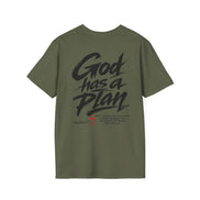 Men's God Has a Plan T-Shirt — Christian Faith Inspirational Tee