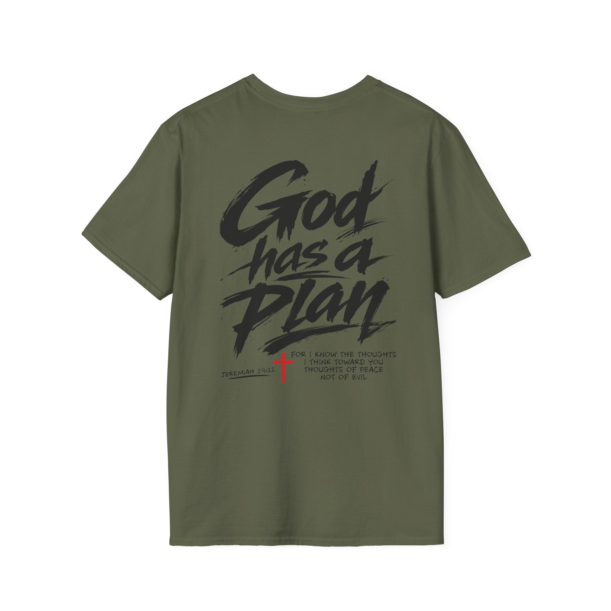 Men's God Has a Plan T-Shirt — Christian Faith Inspirational Tee