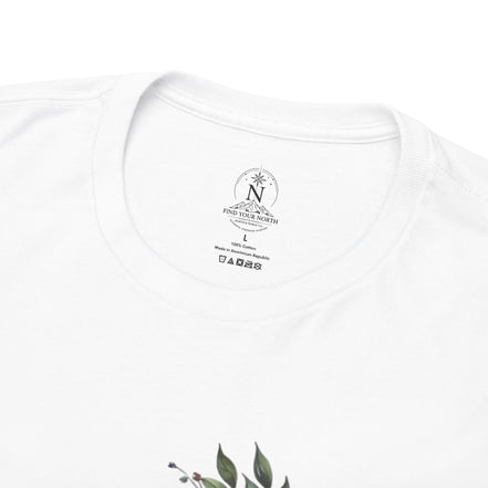 Women's Inspirational Tee — "Trust the Timing of Your Life" Floral Graphic