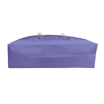 Inspirational Weekender Bag — "Rock Bottom Will Teach You Lessons That Mountain Tops Never Will"