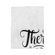 Book Lover Blanket – “There’s No Such Thing as Too Many Books” Velveteen Throw