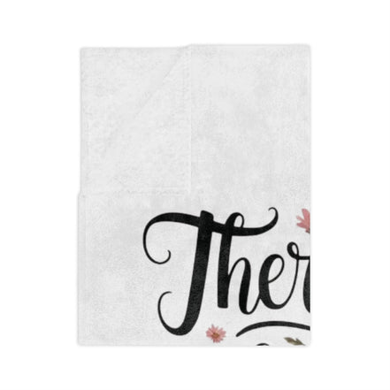 Book Lover Blanket – “There’s No Such Thing as Too Many Books” Velveteen Throw