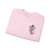 Religious Floral Cross - Inspirational Heavy Blend™ Crewneck Sweatshirt