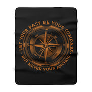 Men's Compass Inspirational Sherpa Blanket — 