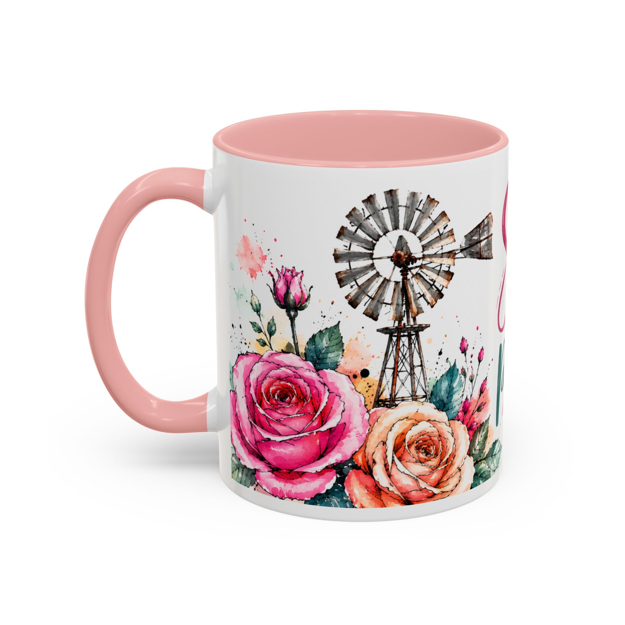 Shine With Purpose Floral Accent Coffee Mug — Inspirational 11oz Ceramic