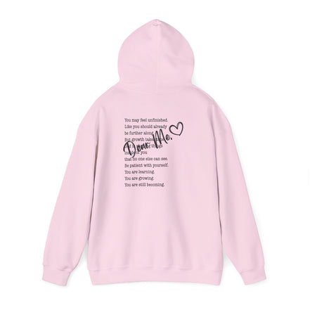 Inspirational Back-Poem Hoodie — "You Are Becoming" Inspirational Quote Sweatshirt