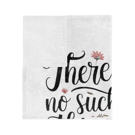 Book Lover Blanket – “There’s No Such Thing as Too Many Books” Velveteen Throw